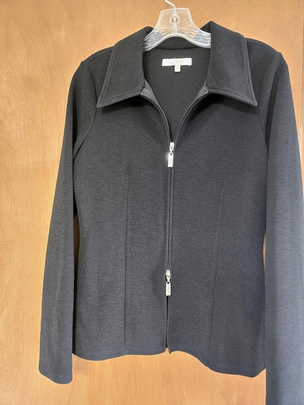WAYF Women's Black Zip Jacket Size Medium Like New